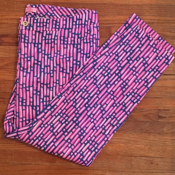 Lilly Pulitzer Kelly Pant Slathouse Mandevilla P - Picture 1 of 8